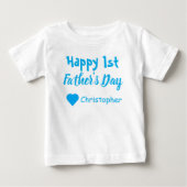 1e Vaderdag Baby T-Shirt (Voorkant)