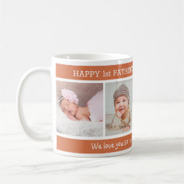 1e Vaderdag Beste vader ooit 4 Foto Terracotta Koffiemok