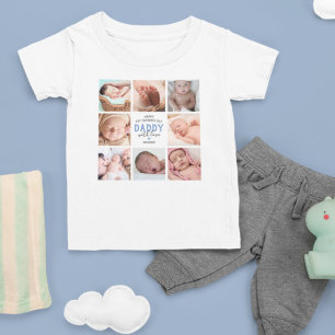 1e Vaderdag Foto Collage Baby T-Shirt