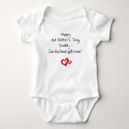 1e Vaderdag, geschenk van Baby aan papa, Schattige Romper