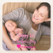 1e Vaderdag Kartonnen Onderzetters (Voorkant)