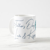 1e Vaderdag, Liefde & Kusjes Koffiemok (Voorkant links)