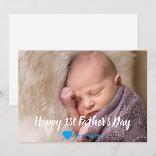 1e Vaderdag Vakantiedagen Kaart (Voorkant / Achterkant)