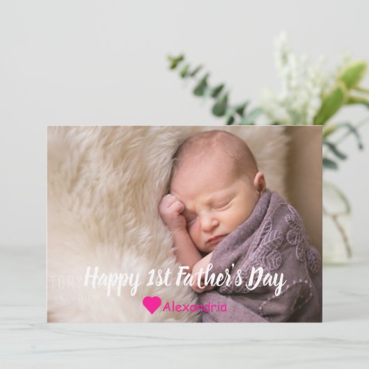 1e Vaderdag Vakantiedagen Kaart (Staand voorkant)