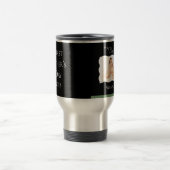 1e Vaderdag - Zwarte Aangepaste foto roestvrij Reisbeker (Center)