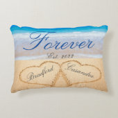 1e Valentijnsdag / jaar, aandenken aan jubileum Accent Kussen (Voorkant)