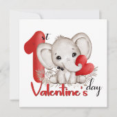 1e Valentijnsdag kaart voor een baby (Voorkant)