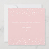 1e Valentijnsdag meisje roze Valentijnsdag Kaart (Achterkant)