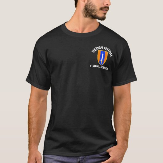 1e Varkenspijn Bde - Vietnam Veteraan T-shirt (Voorkant)