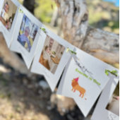 1e verjaardag 12 maanden foto Bunting Banner