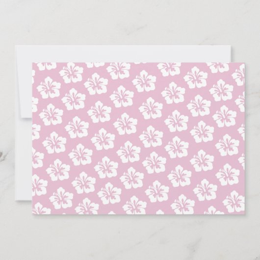 1e verjaardag 1 Aloha tropische fotopartij nodigt  Kaart (Achterkant)