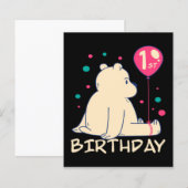 1e verjaardag  | 1 jaar Baby | Eerste geboortecade (Voorkant / Achterkant)