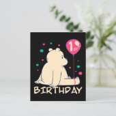 1e verjaardag  | 1 jaar Baby | Eerste geboortecade (Staand voorkant)