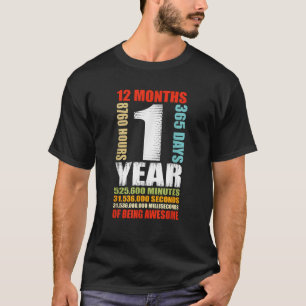1e Verjaardag 1 Jaar Oude Jongens Meisjes Kinder P T-shirt