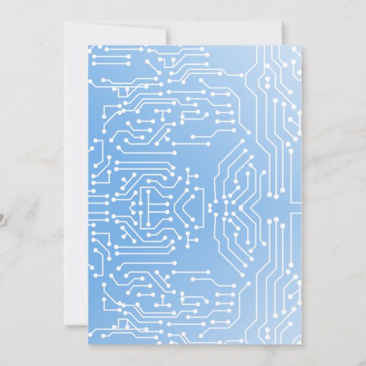 1e verjaardag Aangepast voor robot Kaart (Achterkant)