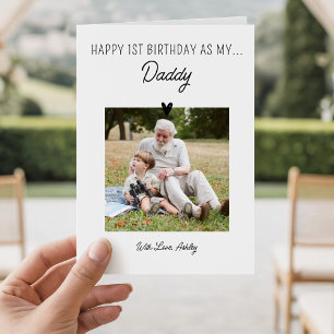 1e verjaardag als papa Baby's eerste verjaardag Kaart