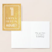 1e verjaardag - Art Deco Geïnspireerde look "1" +  Folie Kaarten (Display)