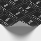 1e verjaardag: Art Deco geïnspireerde look "1" w / Cadeaupapier (Hoek)