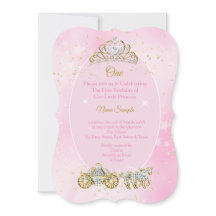 1e verjaardag Assepoester Roze Koets Foto