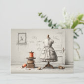 1e Verjaardag Atelier Zwart & Wit Stijl Kaart (Staand voorkant)