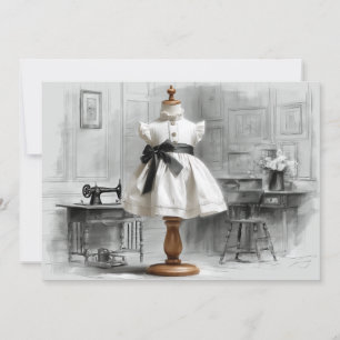 1e verjaardag Atelier Zwart & Witte stijl Kaart
