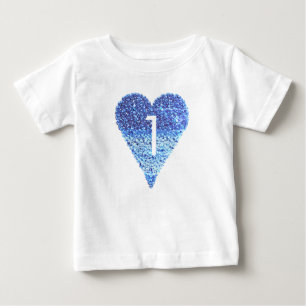 1e Verjaardag Baby Meisje Kinder Hart Sparkle Meis
