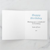 1e verjaardag Baby Penguin Blue Big Card Kaart (Binnen)