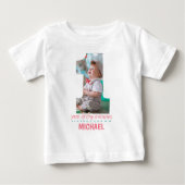 1E VERJAARDAG BABYKLEDING AANGEPASTE FOTO (Voorkant)