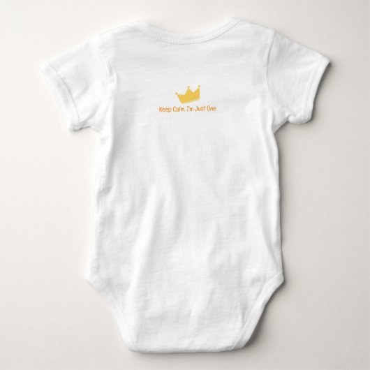 1E VERJAARDAG BABYKLEDING AANGEPASTE FOTO ROMPER (Achterkant)