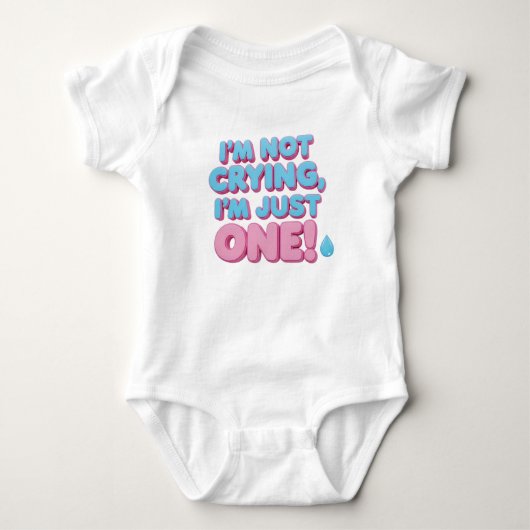 1E VERJAARDAG BABYKLEDING ROMPER (Voorkant)