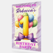 1e verjaardag ballon thema acryl bord (Hoek)