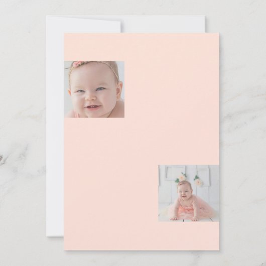 1e Verjaardag Ballonnen Helder Kleurrijk Feestelij Kaart (Achterkant)