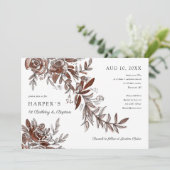 1e verjaardag Baptisme roze waterverf floraal Kaart (Staand voorkant)