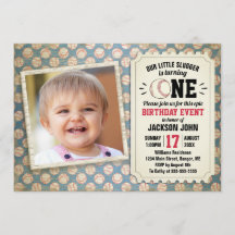 1e verjaardag Baseball Slugger Foto