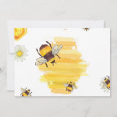 1e Verjaardag Bee Honey Girl Eerste Foto Kaart (Achterkant)