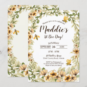 1e verjaardag Bijen 1e dag honingbijen Kaart