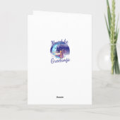 1e Verjaardag Blauwe Dinosaurus Kaart, Baby's 1e K Kaart (Achterkant)