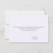 1e verjaardag  | Bloemen paaseieren krans Bedankkaart (Achterkant)