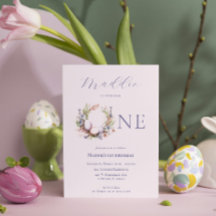 1e verjaardag  | Bloemen paaseieren krans