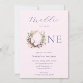 1e verjaardag  | Bloemen paaseieren krans Kaart (Voorkant)