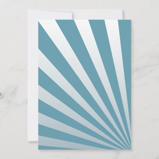 1e verjaardag Blue Robot Thema Party uitnodiging (Achterkant)