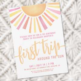 1e verjaardag Boho eerste reis rond de zon Kaart