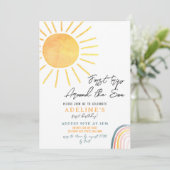 1e verjaardag Boho eerste reis rond de zon Kaart (Staand voorkant)