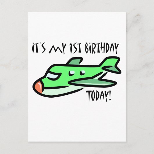 1e verjaardag  briefkaart (Voorkant)