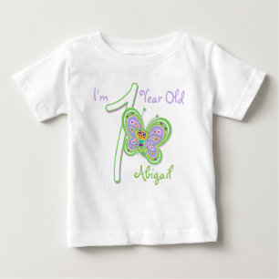 1e verjaardag Butterfly Baby T-Shirt