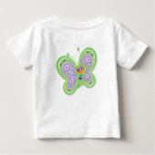 1e verjaardag Butterfly Baby T-Shirt (Achterkant)