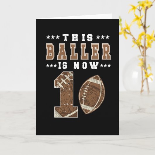 1e verjaardag cadeau Football speler 1 jaar oude j Kaart (Gele Bloem)