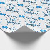 1e verjaardag  cadeaupapier (Hoek)