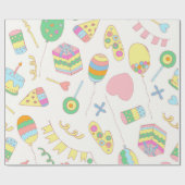 1e verjaardag . cadeaupapier (Vlak)