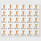 1e verjaardag ! cadeaupapier (Vlak)